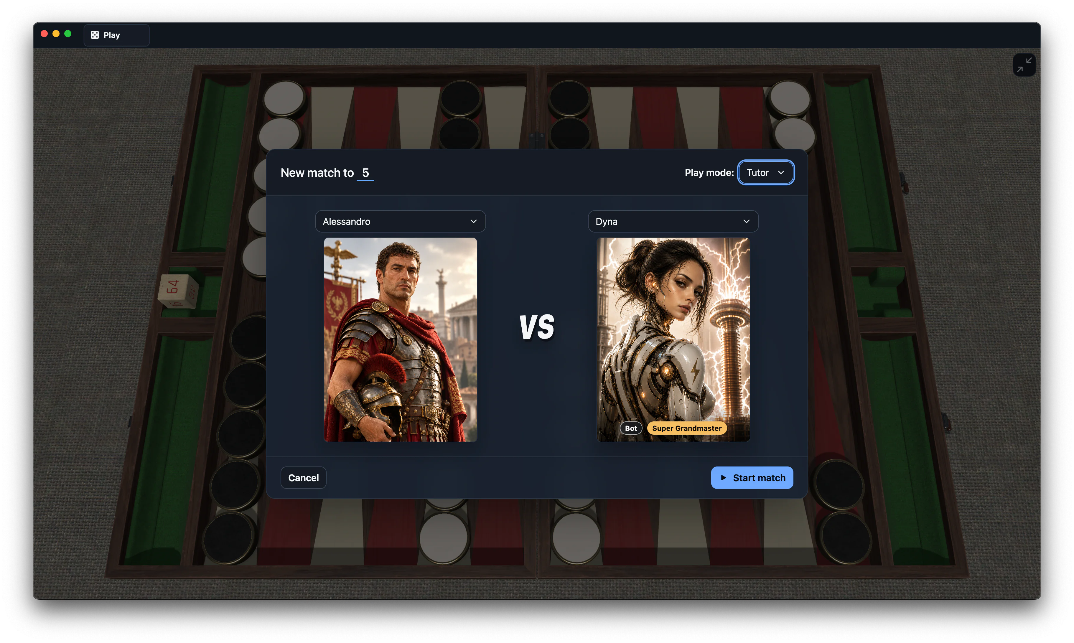 Armagammon board during play